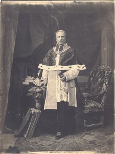 Portrait in Majesty of Monseigneur Sola, First Bishop of Nice by Charles Nègre