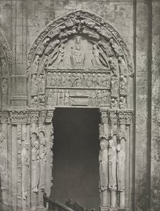 Chartres Cathedral: Right Door of the Royal Portal with Our Lady of Chartres