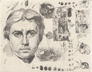 Portrait of Ingres, 1844, printed 1982 by Charles Nègre
