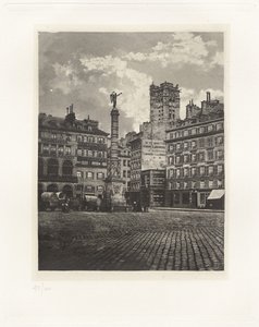Plate V – Place du Châtelet by Charles Nègre, André Jammes