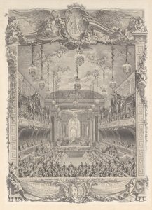 Decoration of the Theater Hall Built in Versailles by Charles Nicolas Cochin