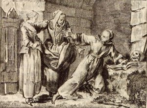 The Hermit by Charles Nicolas Cochin