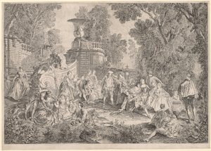 The Game of Blind Mans Bluff, 1739 by Charles Nicolas Cochin