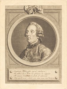 Louis Cesar de La Baume-le-Blanc by Charles Nicolas Cochin II