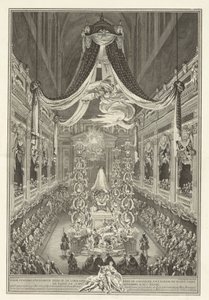 Funeral of Élisabeth Thérèse de Lorraine by Charles Nicolas Cochin II