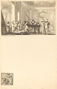 Putti Preparing the Interior Decoration of a Mansion