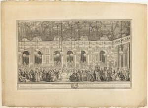 Decoration for a Masked Ball given by the King by Charles Nicolas Cochin I