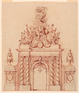 Design for a Painted Decoration in Honor of a French General Who Had Been Governor of a Crown Prince