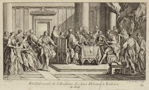 Establishment of the Academie des Jeux Floraux, the Oldest Literary Society in the Western World, Toulouse, France