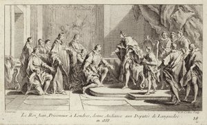 King John II of France, Held Prisoner by the English in London, Giving an Audience to a Deputation from Languedoc