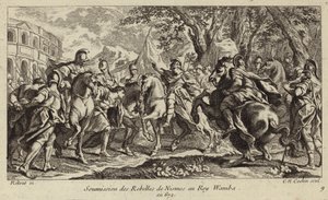 Submission of the Rebels of Nimes to Wamba, King of the Visigoths, 672 by Charles Nicolas II Cochin