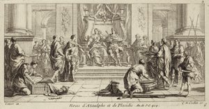 Wedding of Galla Placidia and Ataulf, King of the Visigoths, Narbonne, 414 by Charles Nicolas II Cochin