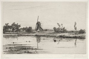 The Table at Gein by Charles Nicolas Storm van 
