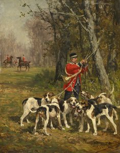 Hunting Hounds by Charles Oliver de Penne
