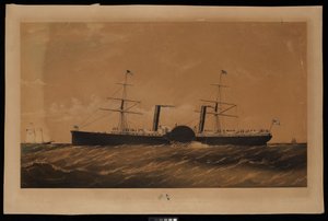 Atlantic Royal Mail Steam Navgn. Co. Steamer Adriatic by Charles Parsons