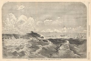 The Gale of February Tenth in New York Bay by Charles Parsons