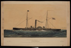 The United States Gunboat Osceola by Charles Parsons