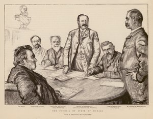 Council of the State of Monaco by Charles Paul (after) Renouard
