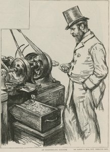 An edge-rolling machine at the Royal Mint by Charles Paul Renouard