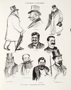 The Panama Affair - In the Land of Checks, sketch by Renouard, from History of the Third Republic, Vol. I, Political History