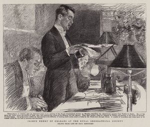 Prince Henry of Orleans at the Royal Geographical Society