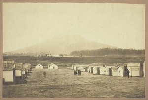 Untitled (Army camp, perhaps from the Battle of Lookout Mountain, Chattanooga, Tennessee) by Charles Peck