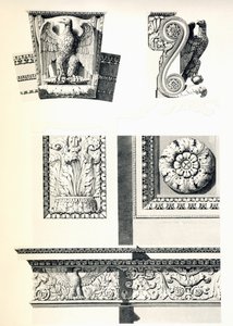 Decoration with Eagles, Rosettes and Acanthus Leaves for Arc de Triomphe du Carrousel (detail)