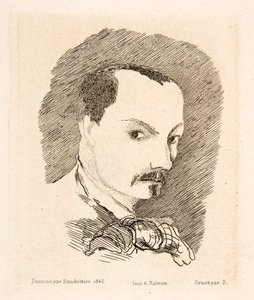 Self Portrait of Charles Baudelaire by Charles Pierre Baudelaire