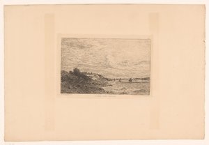 View of the Seine at Honfleur by Charles Pierre Daubigny