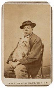 Portrait of a Man and Dog, c. 1860 by Charles R. Clark