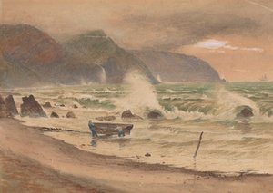 Landscape with Two Men and a Boat by Charles Reginald Aston