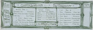 Conversazione Programme for the Glasgow Architectural Association by Charles Rennie Mackintosh
