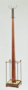 Hat, coat and umbrella stand for White Dining Room, Ingram Street Tearooms by Charles Rennie Mackintosh