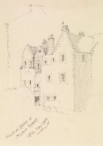 House at Corner of McLeod Street by Charles Rennie Mackintosh