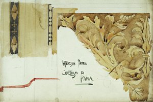 Intarsia Panel, Certosa di Pavia, 1891