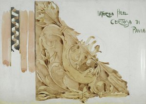 Intarsia Panel, Certosa di Pavia, 1891