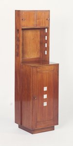 Mother-of-pearl inlaid bedside cabinet