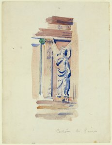 Study of an Angel Statue, Certosa di Pavia, 1891 by Charles Rennie Mackintosh