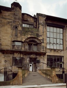 View of the School of Fine Arts designed by architect Charles Rennie Mackintosh