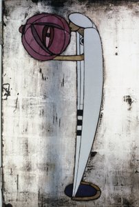 White cabinet designed for Mrs. Rowat, 1902 by Charles Rennie Mackintosh