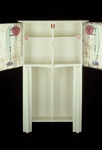 White cabinet designed for Mrs. Rowat, 1902