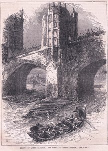 Flight of Queen Eleanor: Scene at London Bridge AD 1263 by Charles Ricketts