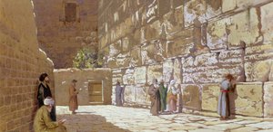 The Wailing Wall, in Jerusalem