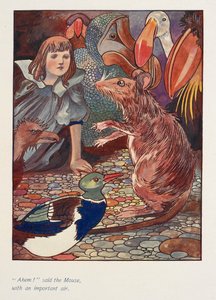 "Ahem!" Said the Mouse, with an Important Air. Alice with a Mouse and Other Animals by Charles Robinson