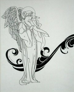 Angel and Baby, illustration from 