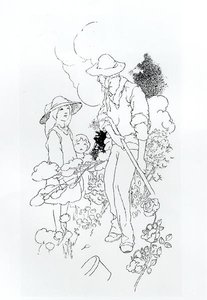 Gardener at work