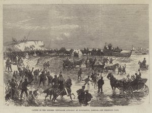 Launch of the Licensed Victualler Life-Boat at Hunstanton, Norfolk by Sir John Charles Robinson