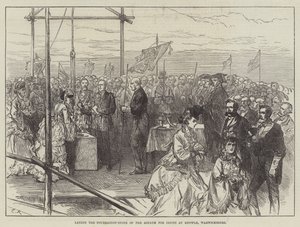 Laying the Foundation-Stone of the Asylum for Idiots at Knowle, Warwickshire