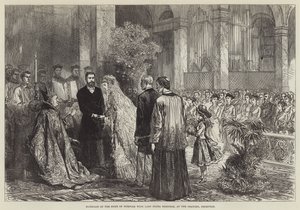 Marriage of the Duke of Norfolk with Lady Flora Hastings, at the Oratory, Brompton