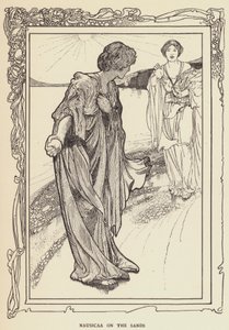 Nausicaa on the sands by Sir John Charles Robinson
